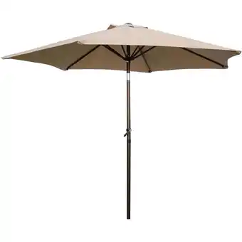 Walmart International Caravan YF-1104-2.5M-KH 8 ft. Outdoor Aluminum Umbrella, Khaki - 10 lbs offer