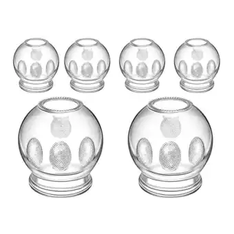 Walmart Qiushaoyue 6Pcs Chinese Glass Cupping Body Massage Cupping Household Cupping Supplies offer