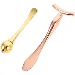 Walmart Eye Facial Eye Massage Roller Head T-bar Set Eye Creams Tool Set Golden 9.6x3.5cm offer