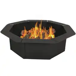 Walmart Sunnydaze 38 Octagon Steel Fire Pit Insert offer