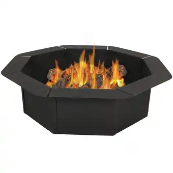 Walmart Sunnydaze 38 Octagon Steel Fire Pit Insert offer