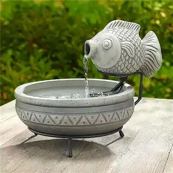 Walmart Smart Solar Marin Solar Fish Fountain offer