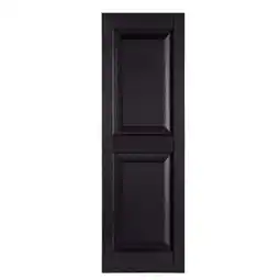 Walmart Premier Raised Panel Exterior Decorative Shutters, Black - 15 x 39 in offer