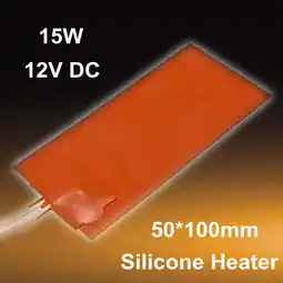 Walmart 15W 12V DC Silicone Heating Pad for Oil and Acid Resistance, Flexible Design offer