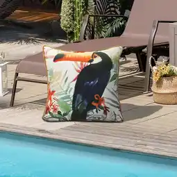 Walmart Outdoor Decor by Commonwealth Tropical Large Outdoor Toucan Pillow 24 x 24 in Multi offer