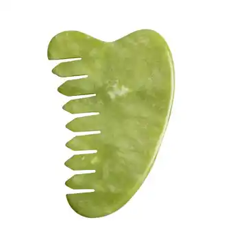 Walmart 1PC Jade Comb Gua Sha Board Comb Jade Massage Comb Scraping Scalp Comb offer