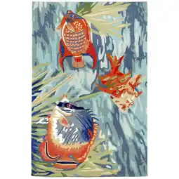 Walmart Liora Manne Ravella Tropical Fish Indoor Outdoor Area Rug Water Fade Resistant offer