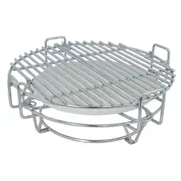 Walmart Sunnydaze Stainless Steel Half Moon Cooking Grate System for 15 Kamado Charcoal Grill offer