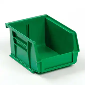 Walmart Plastic Stacking Bin 4-1/8 x 5-3/8 x 3, Green, Lot of 24 offer