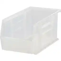 Walmart Quantum QUS224CL Ultra Stack and Hang Bin, 4-1/8 x 10-7/8 x 4 Clear, Lot of 12 offer