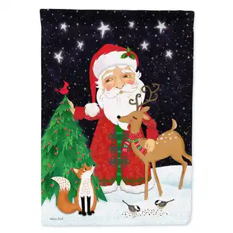 Walmart Carolines Treasures VHA3033GF Santa Claus Christmas Flag Garden Size Small multicolor offer