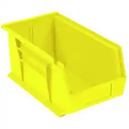 Walmart Quantum Storage Systems Plastic Storage Parts Storage Bin, 5.5 x 14.75 x 5 in. - Yellow offer