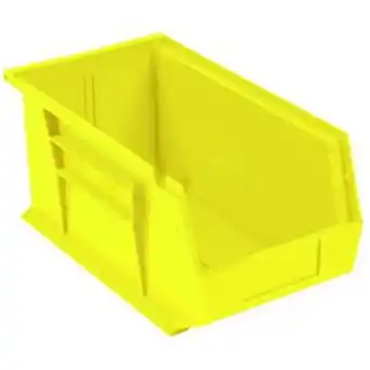 Walmart Quantum Storage Systems Plastic Storage Parts Storage Bin, 5.5 x 14.75 x 5 in. - Yellow offer