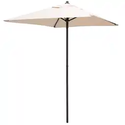 Walmart Gymax 5ft Patio Square Market Table Umbrella Shelter 4 Sturdy Ribs offer