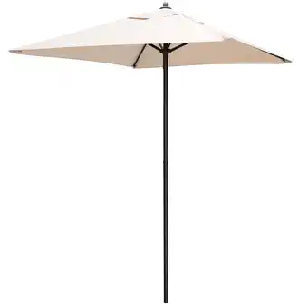 Walmart Gymax 5ft Patio Square Market Table Umbrella Shelter 4 Sturdy Ribs offer