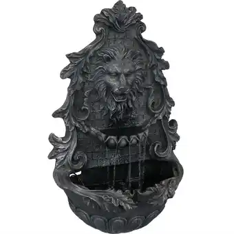 Walmart Sunnydaze Stoic Courage Polyresin Lion Head Outdoor Wall Fountain offer