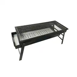 Walmart hengtong Barbecue BBQ Fire Portable Metal Folding Tabletop Compact BBQ Smokers Grill Tool offer