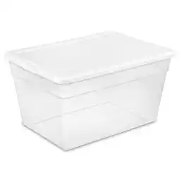 Walmart Sterilite 56 Qt Clear Plastic Storage Container with Latching Lid (8 Pack) offer