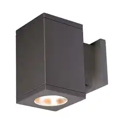 Walmart Wac Lighting Dc-Ws05-Fb Cube Architectural 1 Light 7 Tall Led Outdoor Wall Sconce offer