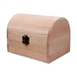 Walmart Milageto Unfinished Wood Box DIY Craft Storage Box for Home Decor Birthday Party Arts 12cmx8cmx9cm offer