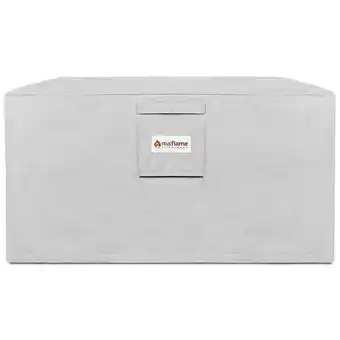 Walmart Afuera Living Contemporary 37 Square Fire Pit Protective Cover in Light Gray offer