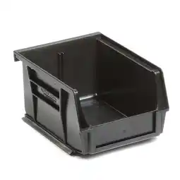 Walmart Global Industrial SB453BK Plastic Hang & Stack Bin, Black - 5.375 x 4.125 x 3 in offer