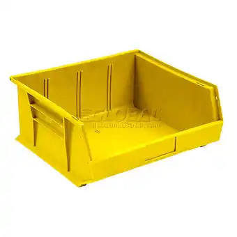 Walmart Global Industrial SB11105Y Plastic Hang & Stack Bin, Yellow - 10.875 x 11 x 5 in offer