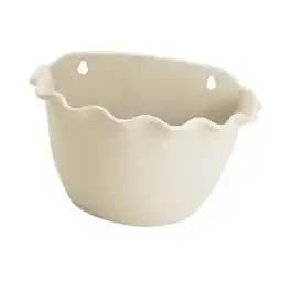 Walmart koolsoo Wall Hanging Flower Pot Wall Planter Bucket for Railing Indoor Outdoor Fence Beige White offer