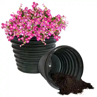 Walmart Sunnydaze Molly 12.5 x 12.5 x 10.25 Round Juniper Metal Outdoor Planter Pot 2-Count offer