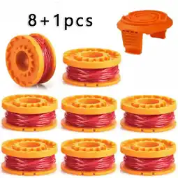 Walmart 8+1Pcs Trimmer Spool Line for Worx WG154 WG163 WG180 WG175 WG155 WG151 WG160 offer