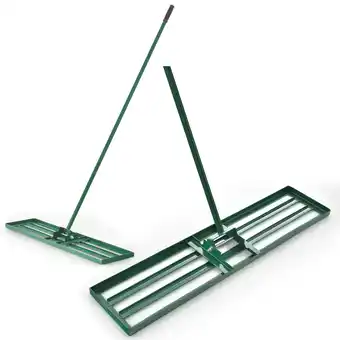 Walmart Costway Lawn Leveling Rake 42'' x 10'' Heavy Duty Level Lawn Tool for Garden Backyard/Lawn Green offer