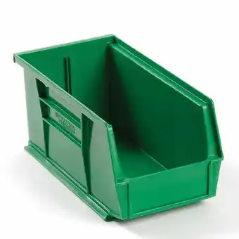 Walmart Quantum Storage Systems 269682GN Plastic Stackable Bin - 5.5 x 10.88 x 5 in., Green offer