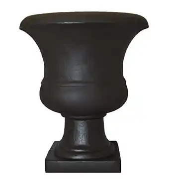 Walmart Tusco Products Outdoor Plastic Flower Planter Urn, Espresso, 18.5 offer