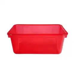 Walmart 12 x 8 x 5 in. Translucent Cubby Bin, Candy Red - Small offer