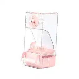 Walmart Vsenkes Bird Cage Feeder Anti Splashing Cage Accessories for Canary Parakeet Budgies Pink offer