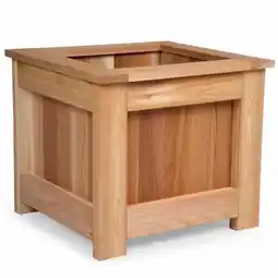 Walmart All Things Cedar BP24 Western Red Cedar Wood Planter Outdoor Garden Box - 23.5L x 21.75W x 20H offer