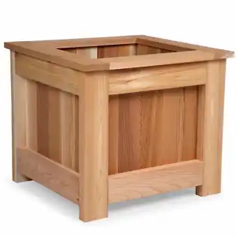 Walmart All Things Cedar BP24 Western Red Cedar Wood Planter Outdoor Garden Box - 23.5L x 21.75W x 20H offer