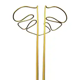 Walmart APLVFFZH Monstera Shaped Houseplant Support Trellis Vertical Climbing Plant Support Stake Gold offer