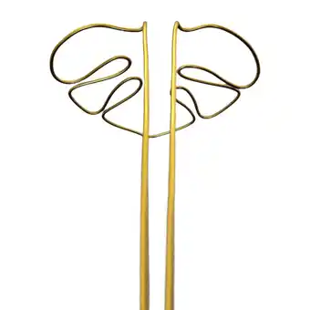 Walmart APLVFFZH Monstera Shaped Houseplant Support Trellis Vertical Climbing Plant Support Stake Gold offer