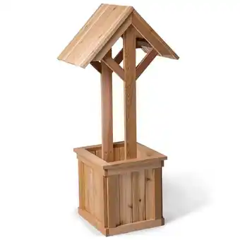 Walmart All Thing Cedar WW48 4-ft Wishing Well Planter Box - 22L x 16.5W x 48H offer