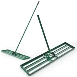 Walmart Costway Lawn Leveling Rake 36'' x 10'' Heavy Duty Level Lawn Tool for Garden Backyard/Lawn offer