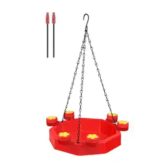 Walmart hengtong Hanging Outdoor Bird Feeder Tray with Brush Birding Supplies Removable Bird Bath offer