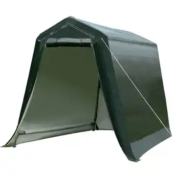 Walmart Gymax 6'x8' Patio Tent Carport Storage Shelter Shed Car Canopy Heavy Duty Green offer