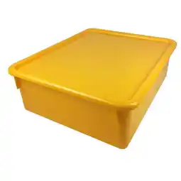 Walmart Double Stowaway Tray with Lid, Yellow offer