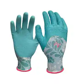 Walmart Digz 77383-26 Latex Gardening Gloves, Medium, Blue offer