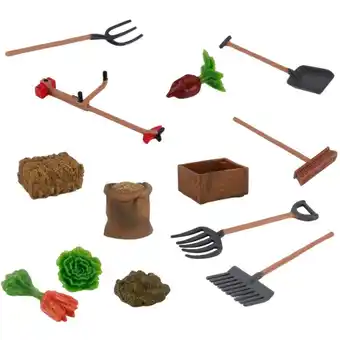 Walmart yotijay Dolity Farm Playset 13PCS ing Tool Set with Trowel Spade Fork Mower offer