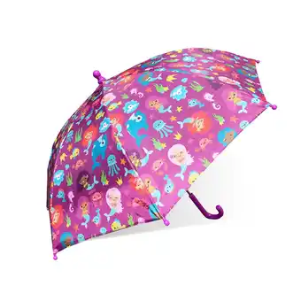 Walmart The Weather Station Children's Printed Stick Umbrella with Curved Handle offer