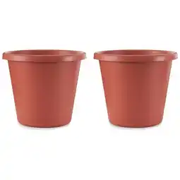 Walmart The HC Companies 20 Classic Flower Pot Planter, Terra Cotta (2 Pack) offer