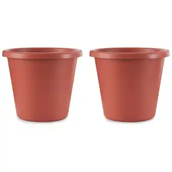 Walmart The HC Companies 20 Classic Flower Pot Planter, Terra Cotta (2 Pack) offer