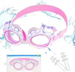 Walmart Kids Swim Goggles for Age 3-14 Boys Girls, Anti-Fog Waterproof Clear Vision Swimming Goggles offer